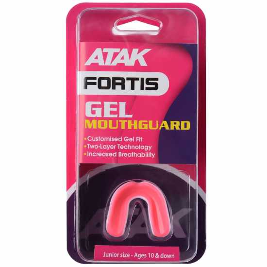 Atak Fortis Gel Mouthguard Junior Pink/White Боксови протектори за уста