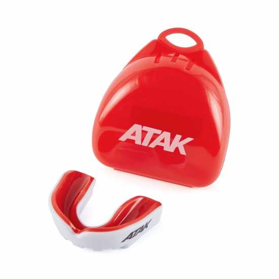 Atak Sports Fortis Gel Mouthguard Junior Червено/Бяло Atak Sports Fortis Gel Mouthguard Junior Червено/Бяло