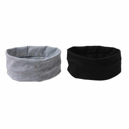 Miso 2Pk Stretch Headband Black/Grey Шапки с козирка