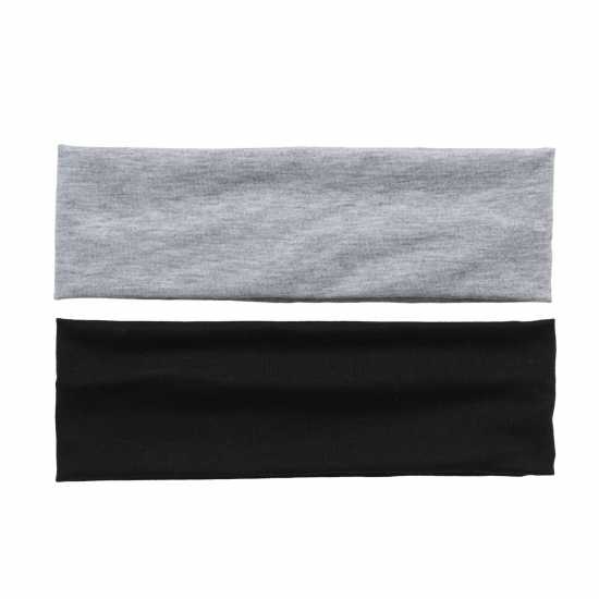 Miso 2Pk Stretch Headband Black/Grey Шапки с козирка
