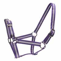 Roma Headcollar And Lead Rope Set Purple/Silver За коня