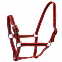 Roma Headcollar And Lead Rope Set Red/Navy За коня