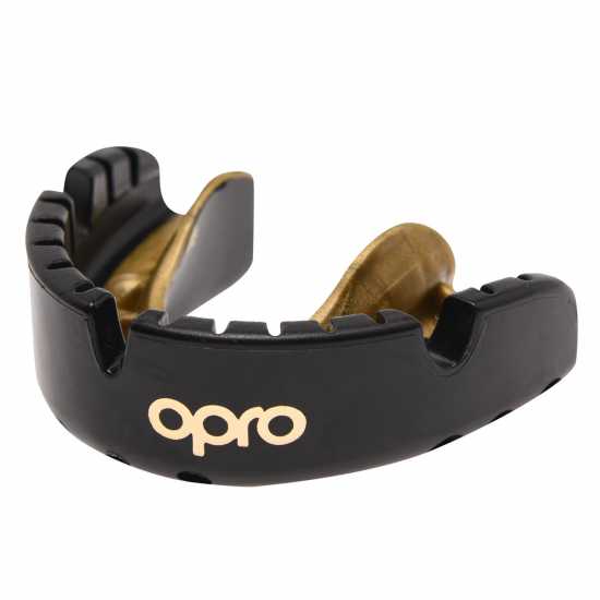 Opro Self-Fit Gold Level Mouth Guard For Braces Adults Black/Gold Боксови протектори за уста