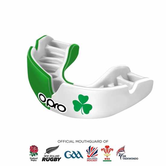 Opro Instant Custom Fit Countries Flags Adult Mouth Guard Shamrock Боксови протектори за уста