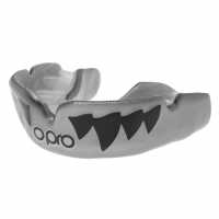 Opro Power-Fit Jaws Adult Mouth Guard Silver/White Боксови протектори за уста