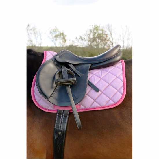 Hy Equestrian Equestrian Glitzy Hywither Saddle Pad Pink Принадлежности за оседлаване