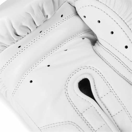 Everlast 1910 Pro Leather Hook And Loop Boxing Gloves White Everlast 1910 Pro Leather Hook And Loop Boxing Gloves White