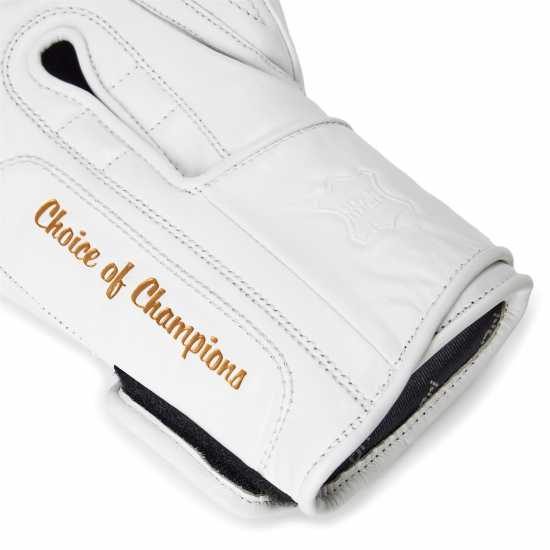 Everlast 1910 Pro Leather Hook And Loop Boxing Gloves White Everlast 1910 Pro Leather Hook And Loop Boxing Gloves White