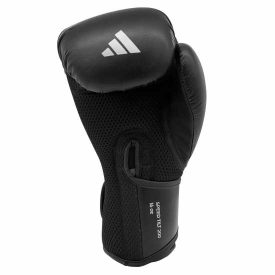 Adidas Adults Speed 200 Tilt Boxing Gloves Черно 