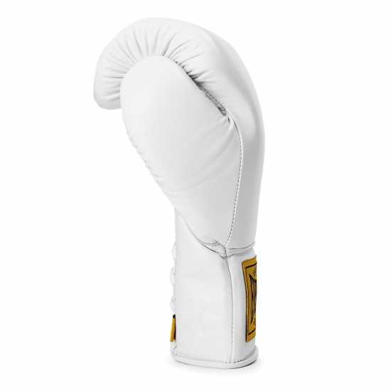 Everlast 1910 Pro Leather Laced Boxing Gloves White Everlast 1910 Pro Leather Laced Boxing Gloves White