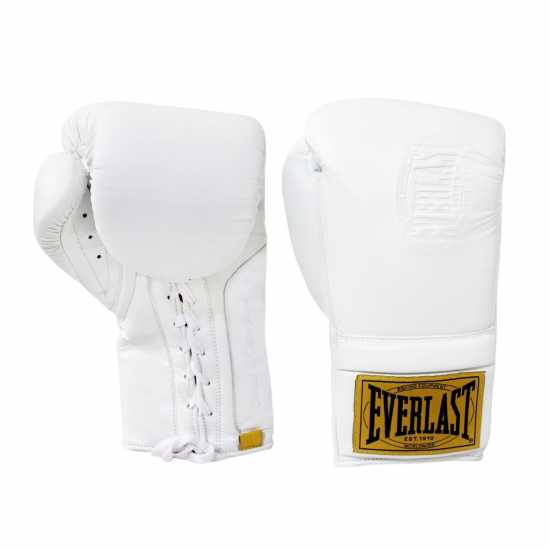 Everlast 1910 Pro Lace Up Gloves Бяло Боксови ръкавици