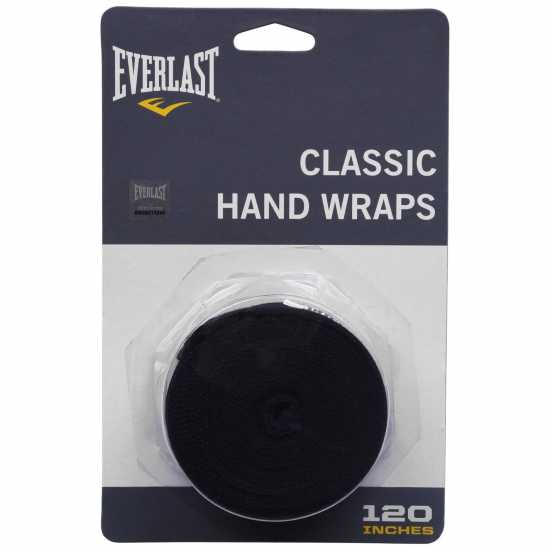 Боксови бинтове за ръце и ленти Everlast 120 Inch Boxing Handwraps Черно Everlast 120 Inch Boxing Handwraps Черно Боксови бинтове за ръце и ленти