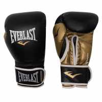 Everlast Powerlock Training Gloves Black/Gold Боксови ръкавици