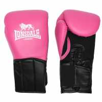 Lonsdale Performance Boxing Gloves Pink Боксови ръкавици