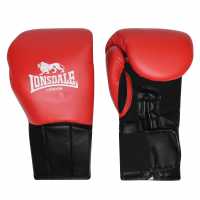 Lonsdale Performance Boxing Gloves Red Боксови ръкавици