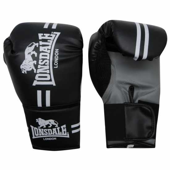 Lonsdale Contender Boxing Gloves Black Боксови ръкавици