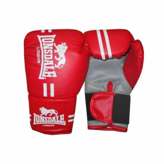 Lonsdale Contender Boxing Gloves Червено Боксови ръкавици