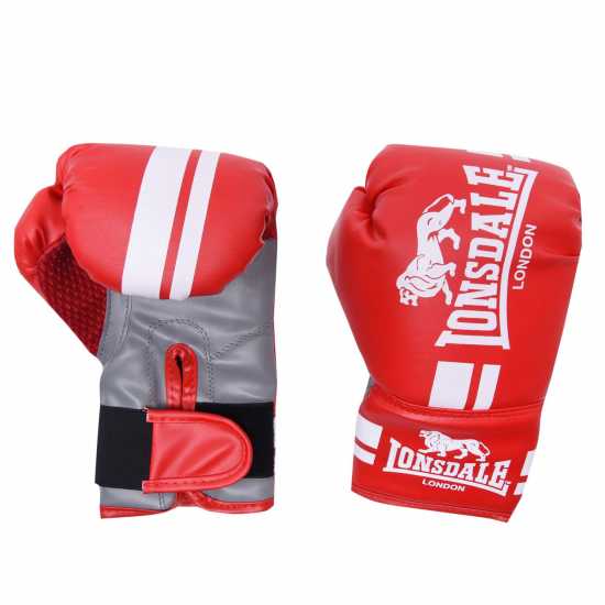 Lonsdale Contender Boxing Gloves Червено Боксови ръкавици