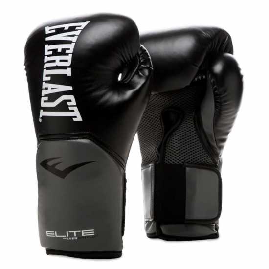 Everlast Elite Training Gloves Black Боксови ръкавици