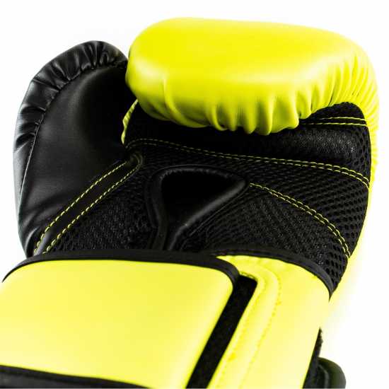 Everlast Powerlock Boxing Hook & Loop Glove Неон жълто 