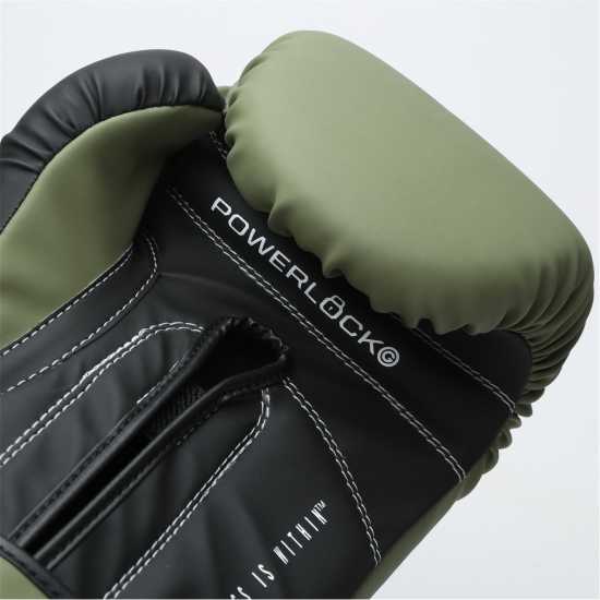 Everlast Powerlock Boxing Hook & Loop Glove Olive Green 
