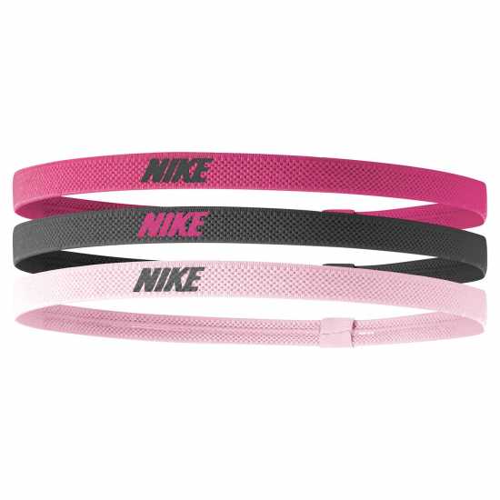 Nike 3 Pack Headbands Womens Spark Pink - 
