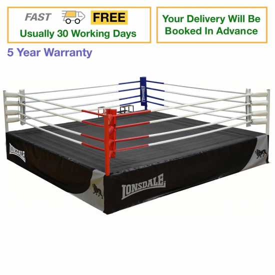 Lonsdale Deluxe 16Ft Competition Ring  Комплекти боксови круши и ръкавици