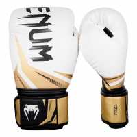 Venum Challenger 3.0 Boxing Gloves White/Gold Боксови ръкавици