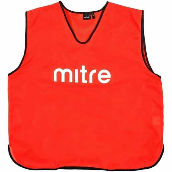 Mitre 25 Pack Core Training Bib Red Футболни аксесоари