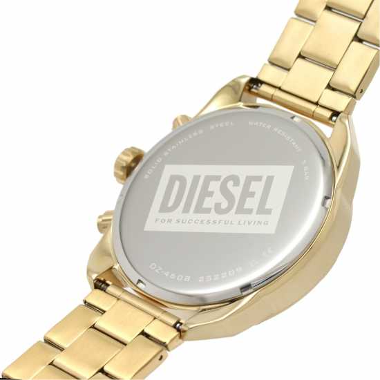 Diesel Plated Stainless Steel Fashion Analogue Quartz Watch Gold Бижутерия