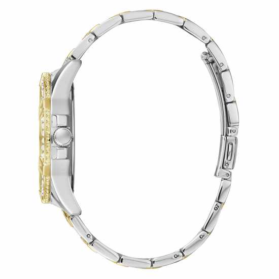 Guess Steel Fashion Analogue Quartz Watch Silver/Gold Бижутерия