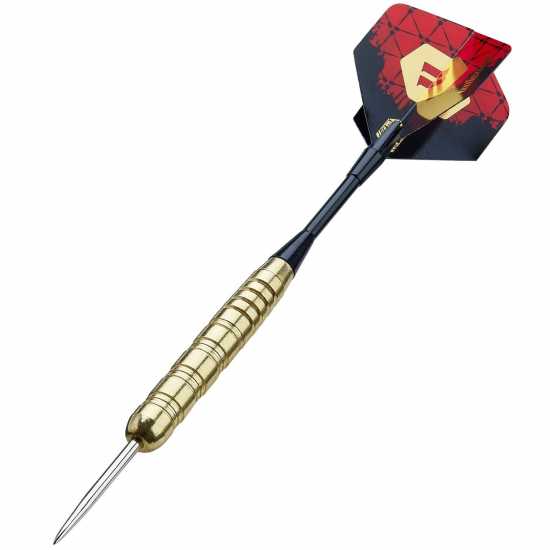 Steel Tip Darts Set | Level 1 | Brass Plated Steel Barrels | Knurled Grip  