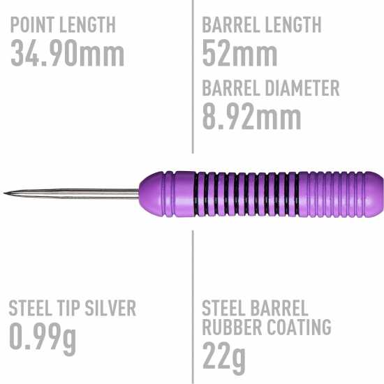 Tip Darts Set Level 2 Gary The Flying Scotsman Anderson Rubberised Brass Barrels Tip Darts Set Level 2 Gary The Flying Scotsman Anderson Rubberised Brass Barrels