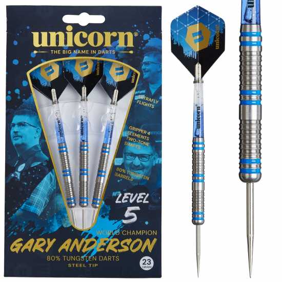 Steel Tip Darts Set  Level 5 Gary Anderson  21G 23G Or 25G  