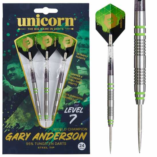 Level 7 Gary Anderson Steel Tip Darts Set Adults Level 7 Gary Anderson Steel Tip Darts Set Adults