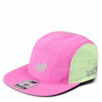 New Balance Nb London Marathon 2026 5 Panel Running Cap Pink Heat 