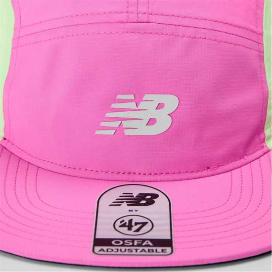New Balance Nb London Marathon 2026 5 Panel Running Cap Pink Heat 
