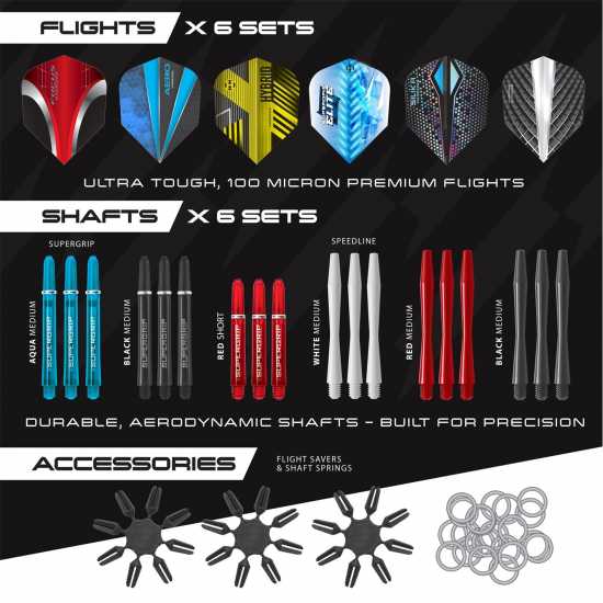 Harrows Darts Darts Pro Series Tune Up 90 Piece Set  