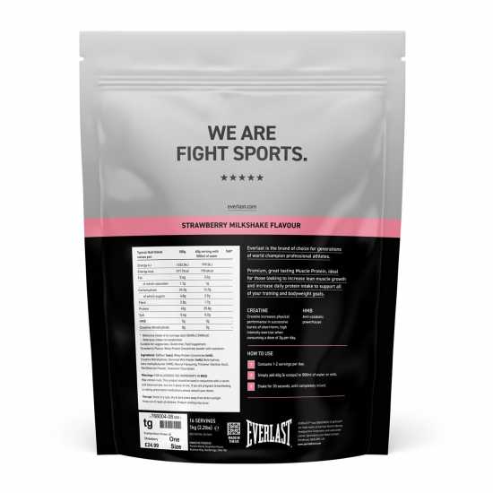 Everlast Muscle Protein Powder Strawberry Спортни хранителни добавки