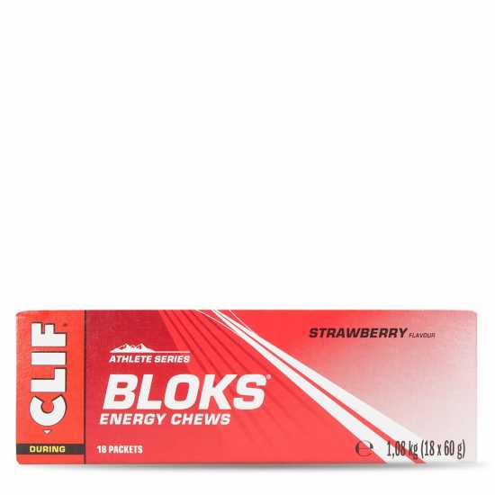 Clif Energy Chews 18 Pack Strawberry Спортни хранителни добавки