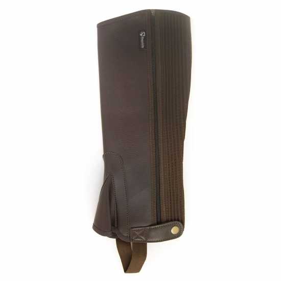 Requisite Чапси Ladies Synthetic Half Chaps Brown За коня