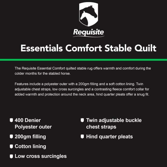 Requisite Essentials Medium Comfort Stable Quilt  Попони за коне