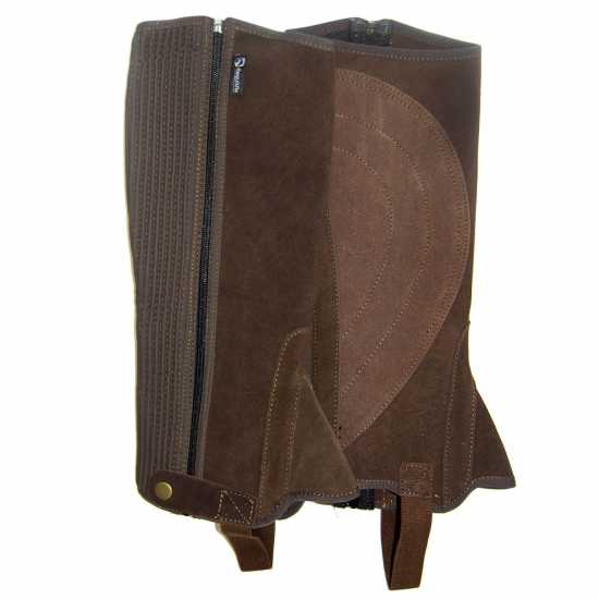 Аксесоари за езда Requisite Чапси Childrens Suede Half Chaps Кафяво Requisite Чапси Childrens Suede Half Chaps Кафяво Аксесоари за езда