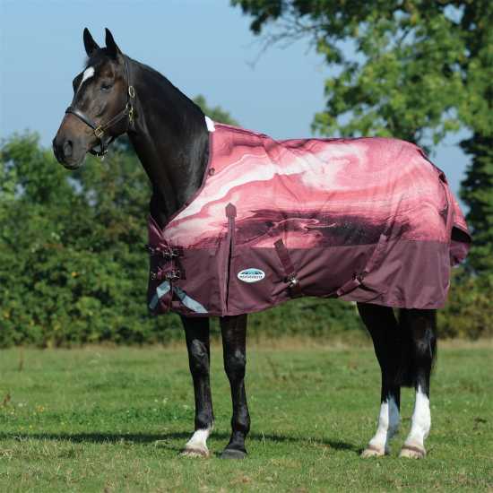 Weatherbeeta Plus Dynamic Ii Standard Neck Medium Turnout Horse Rug Turquoise Swirl За коня