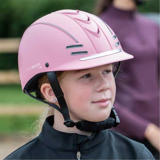 John Whitaker Whitaker Club Young Rider Helmet Розово Шапки с козирка