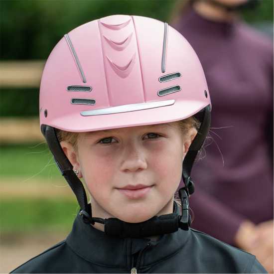 John Whitaker Whitaker Club Young Rider Helmet Розово Шапки с козирка
