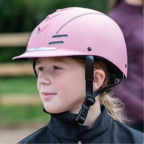 John Whitaker Whitaker Club Young Rider Helmet Розово Шапки с козирка