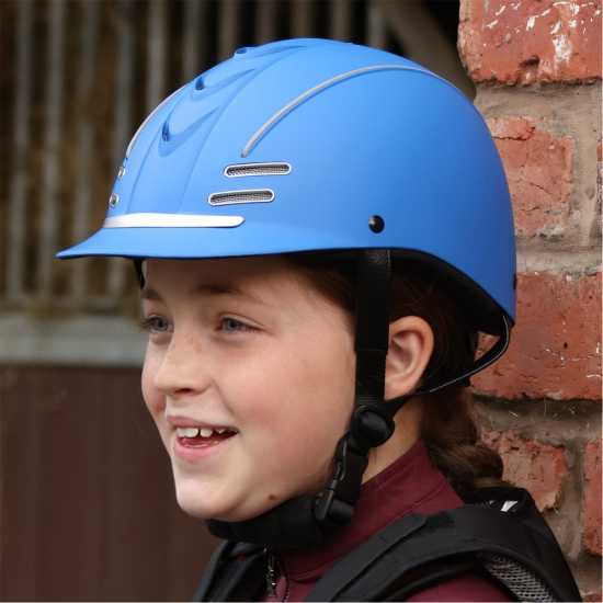 John Whitaker Whitaker Club Young Rider Helmet Синьо Шапки с козирка