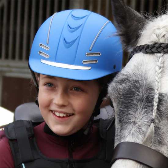 John Whitaker Whitaker Club Young Rider Helmet Синьо Шапки с козирка