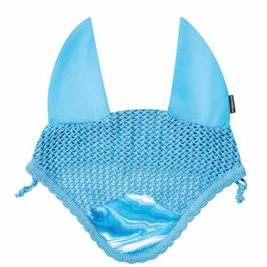 Weatherbeeta Prime Marble Ear Bonnet Син Свирл Мрамор За коня